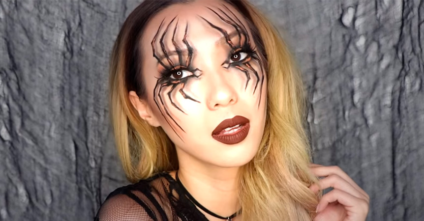 Maquillaje de Araña para Halloween 2018 